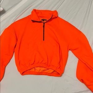 BOOHOO CROPPED HALF ZIP